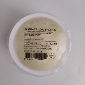 Burrata congelada, 200 gr